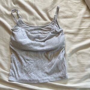 Abercrombie & Fitch Light Gray Ribbed Cami
